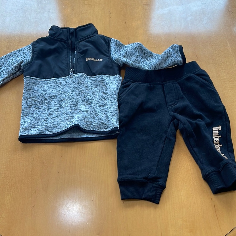 Timberland 12 month sweatsuit